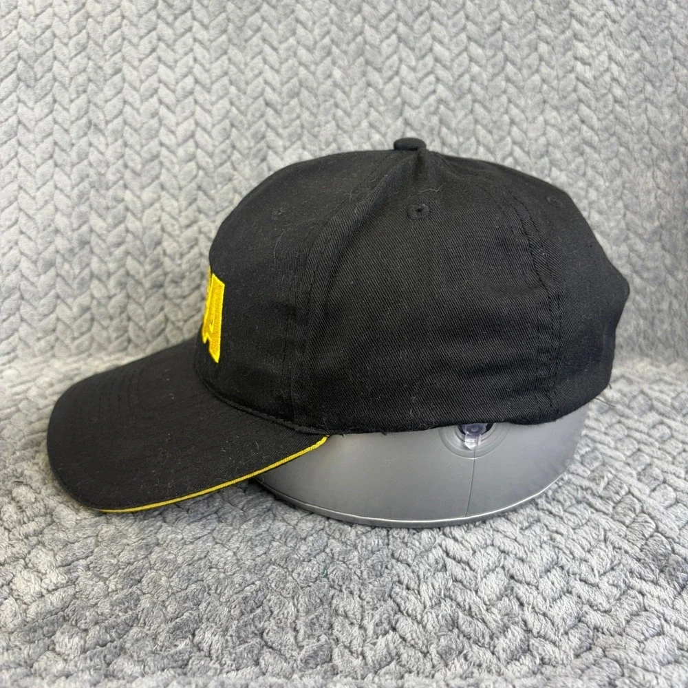 NRA Hat Black Yellow Embroidered American Flag Patch Adjustable Cotton Baseball